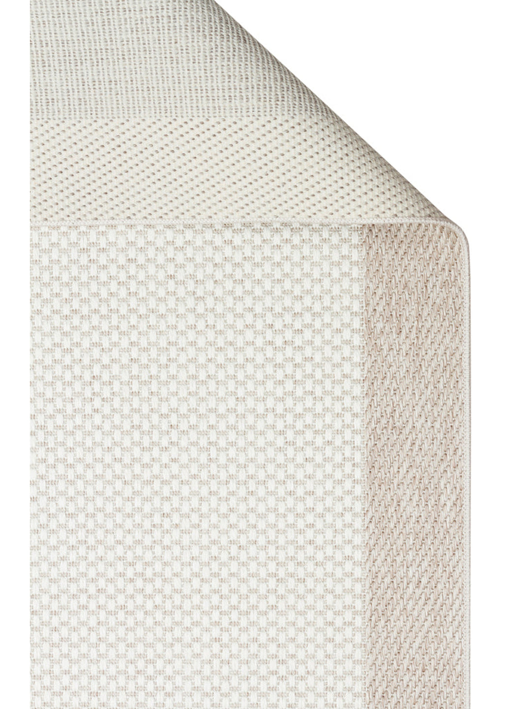 Resort Serisi Bordürlü Hav Toz Vermez Kaymaz Tabanlı Şık Kilim 05 CREAM BEIGE