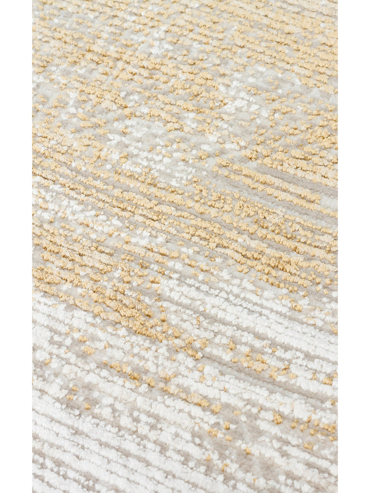 Sahra Serisi Viskon Karışımlı Parlak Şık Salon Halısı 02 CREAM TERRA - Carpetdocia