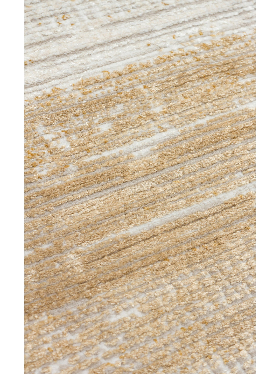 Sahra Serisi Viskon Karışımlı Parlak Şık Salon Halısı 02 CREAM TERRA - Carpetdocia