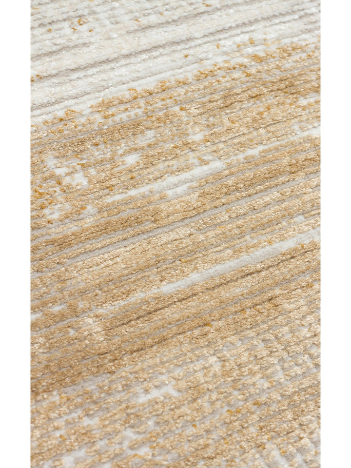 Sahra Serisi Viskon Karışımlı Parlak Şık Salon Halısı 02 CREAM TERRA - Carpetdocia
