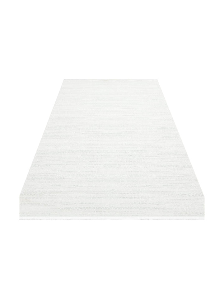 Smooth Yıkanabilir Kaymaz Parlak Oturma Odası Salon Koridor İnce Dokuma Modern Halı 101 CREAM XW - Carpetdocia