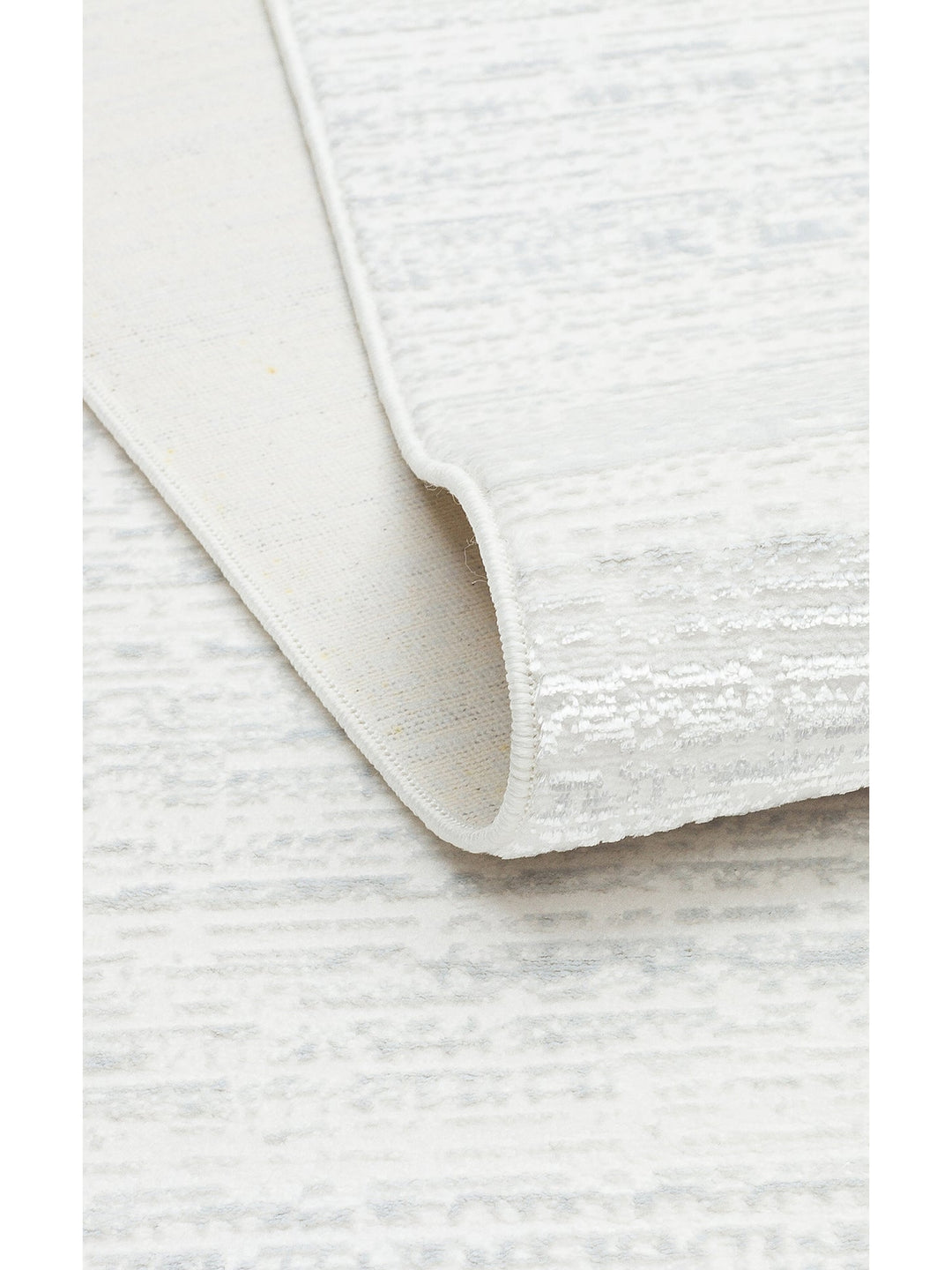 Smooth Yıkanabilir Kaymaz Parlak Oturma Odası Salon Koridor İnce Dokuma Modern Halı 101 CREAM XW - Carpetdocia