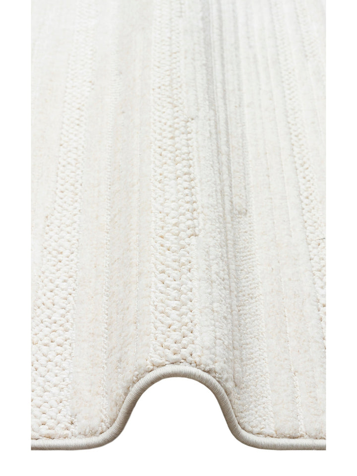 Style Hav Toz Vezmez Yumuşak Dokulu Oturma Odası Salon Koridor Antre Modern Halı 01 WHITE - Carpetdocia