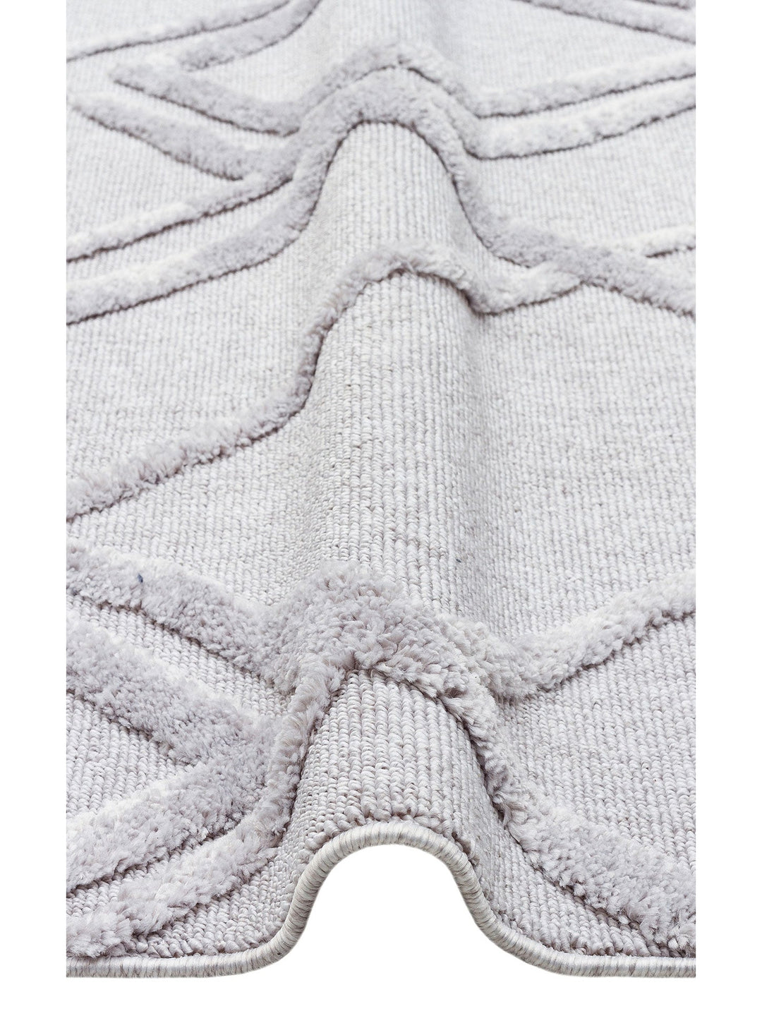 Tabasco Serisi Etnik Desenli Oturma Odası Salon Koridor Modern İskindinav Halı 03 GREY - Carpetdocia