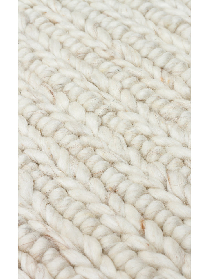 Woolstar %100 Naturel Kazak Desenli Salon Oturma Odası Koridor Antre El Dokuma Örgü Halı 07 L.BEIGE - Carpetdocia