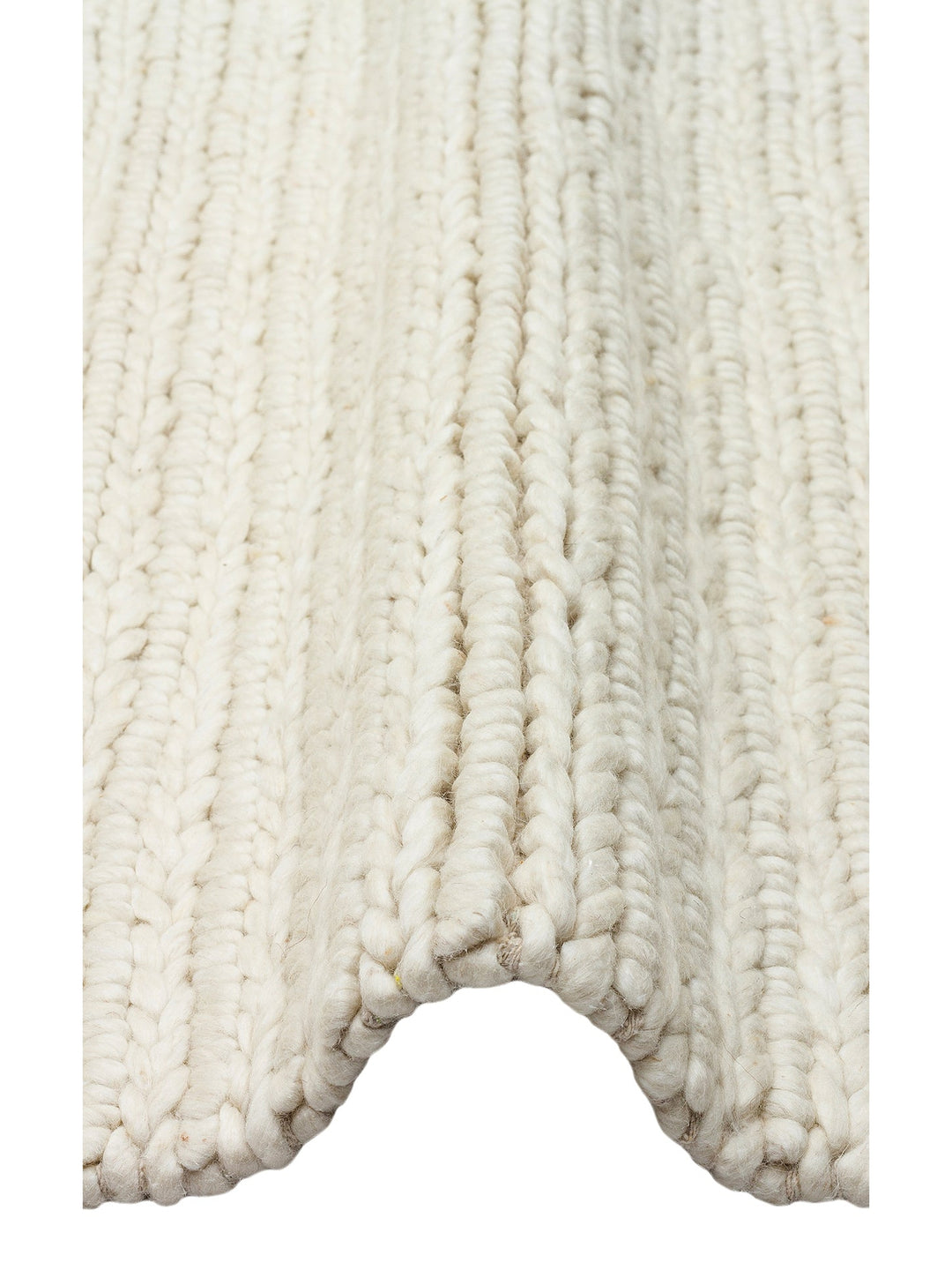 Woolstar %100 Naturel Kazak Desenli Salon Oturma Odası Koridor Antre El Dokuma Örgü Halı 07 WHITE - Carpetdocia