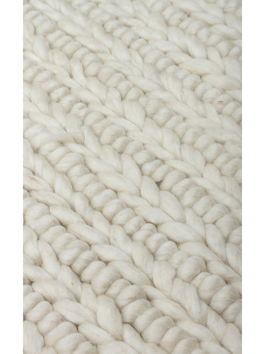 Woolstar %100 Naturel Kazak Desenli Salon Oturma Odası Koridor Antre El Dokuma Örgü Halı 07 WHITE - Carpetdocia