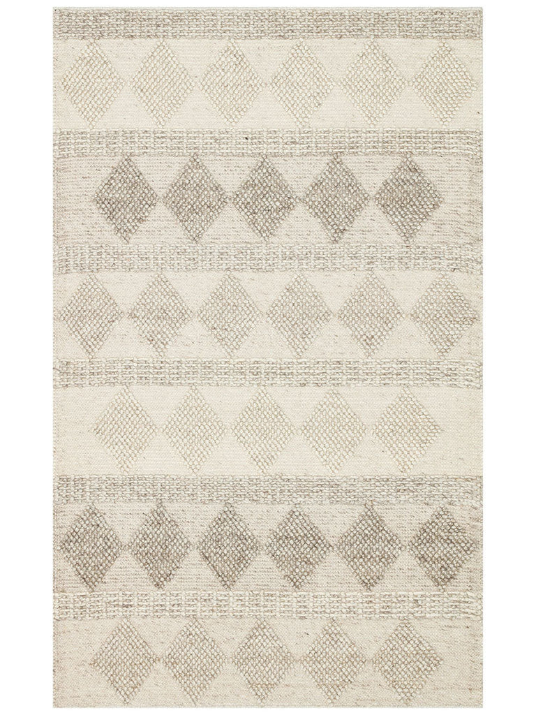 Woolstar 100% Natural Sweater Patterned Living Room Hallway Entrance Hand Woven Knitted Carpet JD 01 NATU