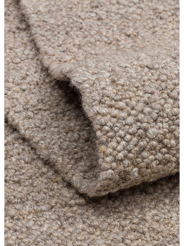Agra Serie Wol Polyester en Katoen Mix Handgeweven Vloerkleed DARK STONE