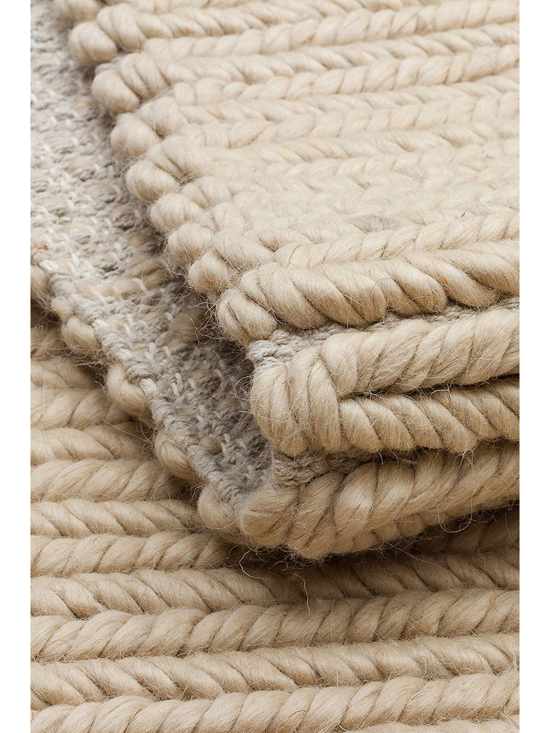 Bern Serisi El Dokuma Örgü Salon, Oturma Odası, Yatak Odası Halı BEIGE - Carpetdocia