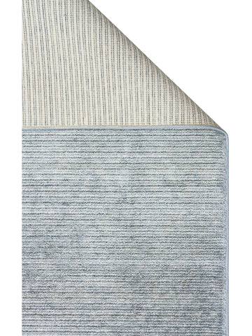 Brasilia El Emeğiyle Üretilen Modern Sade Şık TENCEL™ Özel Kara Tezgah Halısı PLAIN SKY BLUE - Carpetdocia