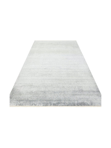 Brasilia El Emeğiyle Üretilen Modern Sade Şık TENCEL™ Özel Kara Tezgah Halısı PLAIN SKY BLUE - Carpetdocia