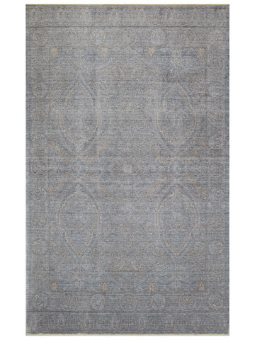 Çırağan %100 Naturel Özel Işıltılı El Emeği ile Özel Tezgahlarda Üretilen TENCEL™ Uşak Halısı 3DGRBZ - Carpetdocia