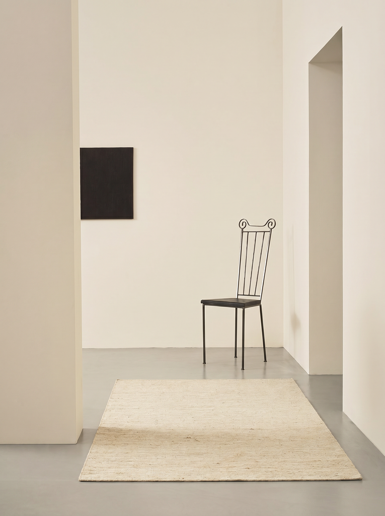 Coffee %100 Naturbelassener Hanf Wohnzimmer Salon Flur Eingangsbereich Schlafzimmer Gewebter Teppich PLAIN IVORY