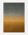 Donatella Series 100% New Zealand Wool Handwoven Gradient Living Room Carpet GOLD GREY