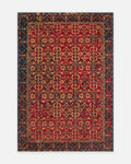 Göbeklitepe Series Handcrafted Black Loom Rug Made with 100% New Zealand Wool Featuring Anatolian Motifs 09REDV