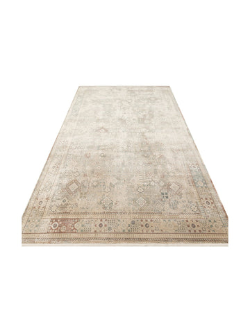 Golden Serisi %100 Naturel Yumuşak Dokulu Vintage Esintilere Sahip Sık Dokuma Salon Halısı 03 BEIGE - Carpetdocia