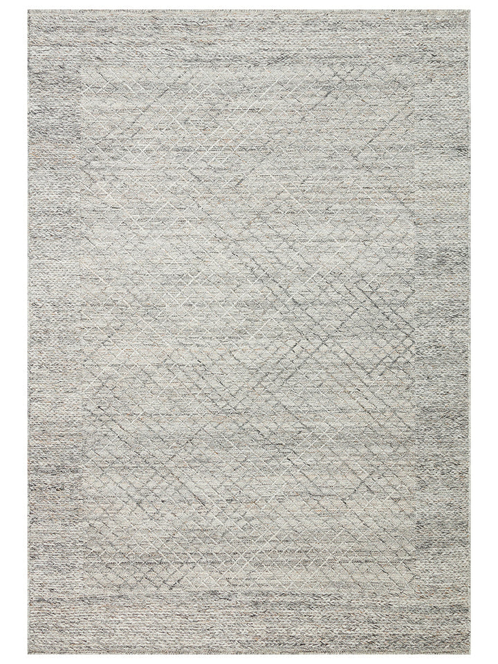 Herringbone Serisi El Dokuma Modern Etnik Salon Oturma Odası Yatak Odası Halı GREY - Carpetdocia