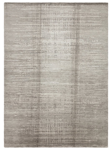 El dokuma Hindistan Jaipur halı Gümüş Gri 170x240 cm kuşbakışı üstten görünüm