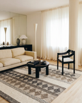 Woolstar 100% Natural Kazak Pattern Living Room Hallway Entrance Handwoven Knitted Carpet JD 01 GREY