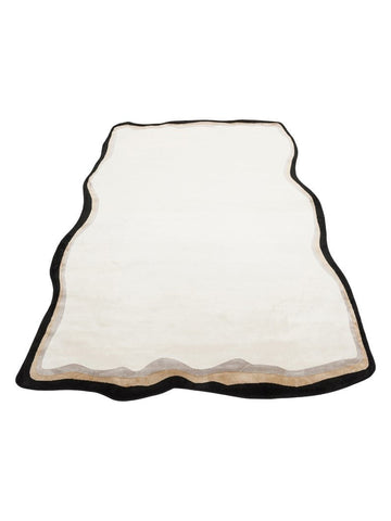 Alfombra de Salón Moderna Monza Art 11 CREAM GOLD con Diseño Geométrico, Alta Calidad y Tejido Denso Brillante