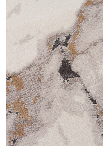 Alfombra de Salón Moderna Monza Art 12 CREAM GREY con Diseño Geométrico, Alta Calidad y Tejido Denso Brillante