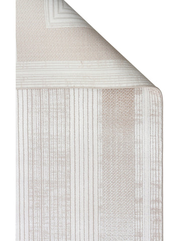 Mumbai Serisi Klasik Desenli Yüksek Kalite Sık Dokuma Parlak Salon Halısı 13 CREAM BEIGE - Carpetdocia