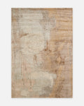 Florence-serie, handgeweven wollen tapijt met bamboezijde GREY BEIGE
