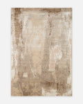 Florence-serie, handgeweven wollen tapijt met bamboezijde BEIGE SILVER MINK