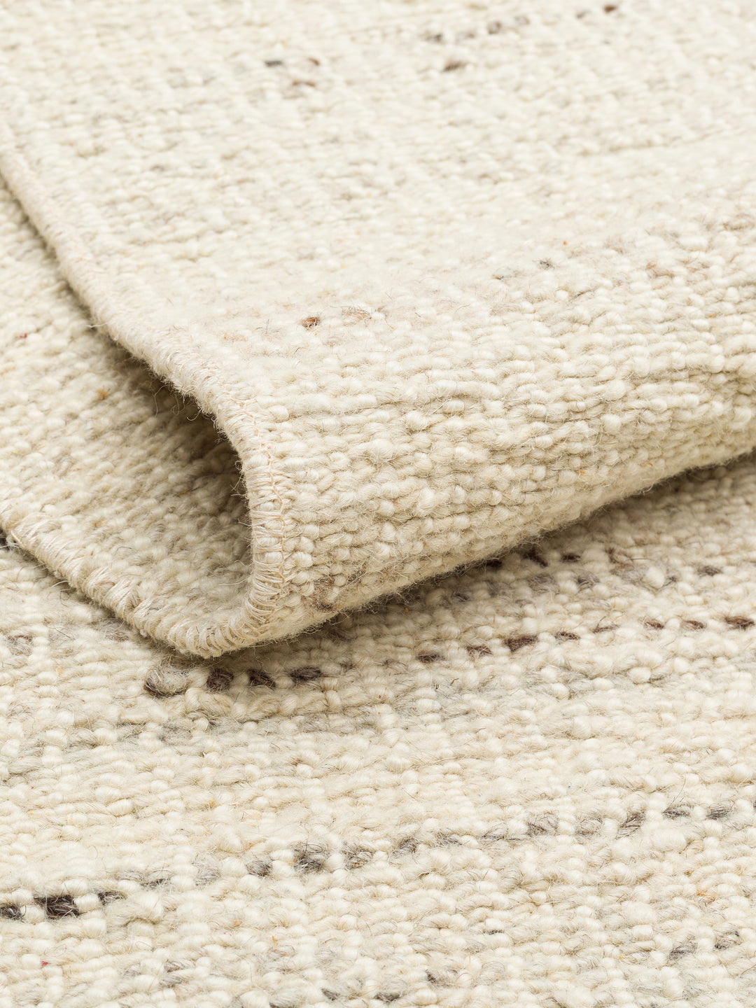 Oasis %100 Yün El Emeği ile Üretilen Kilim IVORY kıvrım detayı