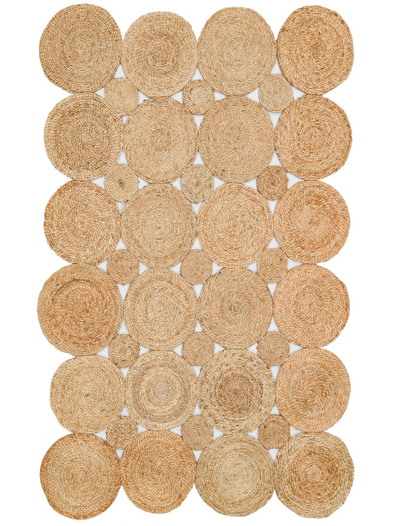 Only Jute Round and Oval 100% Natural Living Room Hallway Kitchen Balcony Handwoven Rug CA104NATXW