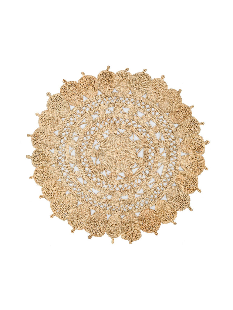 Only Jute Round and Oval 100% Natural Living Room Hallway Kitchen Balcony Handwoven Rug CA108NATXW