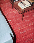 Oushak Carnaval 100% Natural Easy to Clean Handcrafted TENCEL™ Modern Uşak Carpet 06 RED