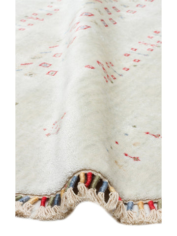 Oushak Carnaval Tapete Moderno Uşak TENCEL™ 100% Natural Fácil de Limpar Feito à Mão 06 BEIGE Q