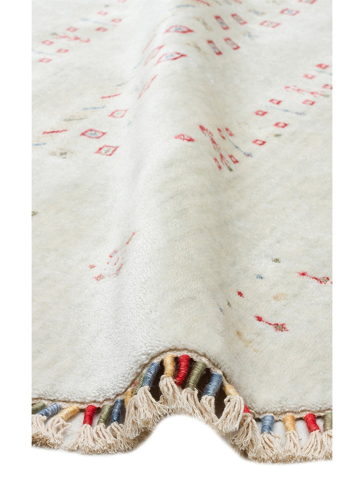 Oushak Carnaval 100% Natural Easy to Clean Handmade TENCEL™ Modern Uşak Carpet 06 BEIGE Q