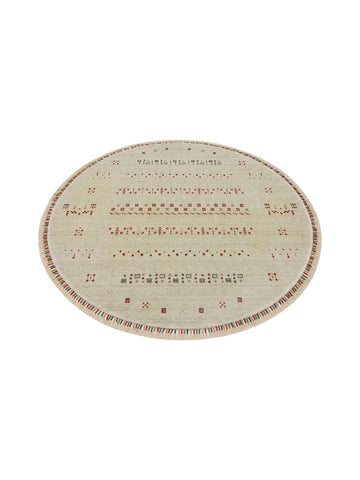 Oushak Carnaval Tapete Moderno Uşak TENCEL™ 100% Natural Fácil de Limpar Feito à Mão 06 BEIGE Q