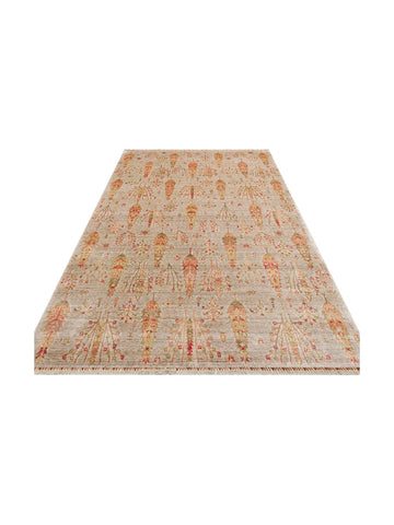 Oushak Carnaval 100%天然 易清洁 手工制作 TENCEL™ 现代乌沙克地毯 08 米色秋季