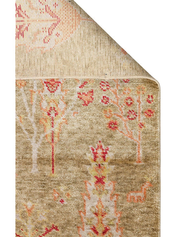 Oushak Carnaval 100%天然 易清洁 手工制作 TENCEL™ 现代乌沙克地毯 08 绿色秋季