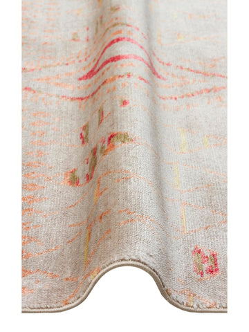 Oushak Carnaval 100%天然 易清洁 手工制作 TENCEL™ 现代乌沙克地毯 15 米色秋季