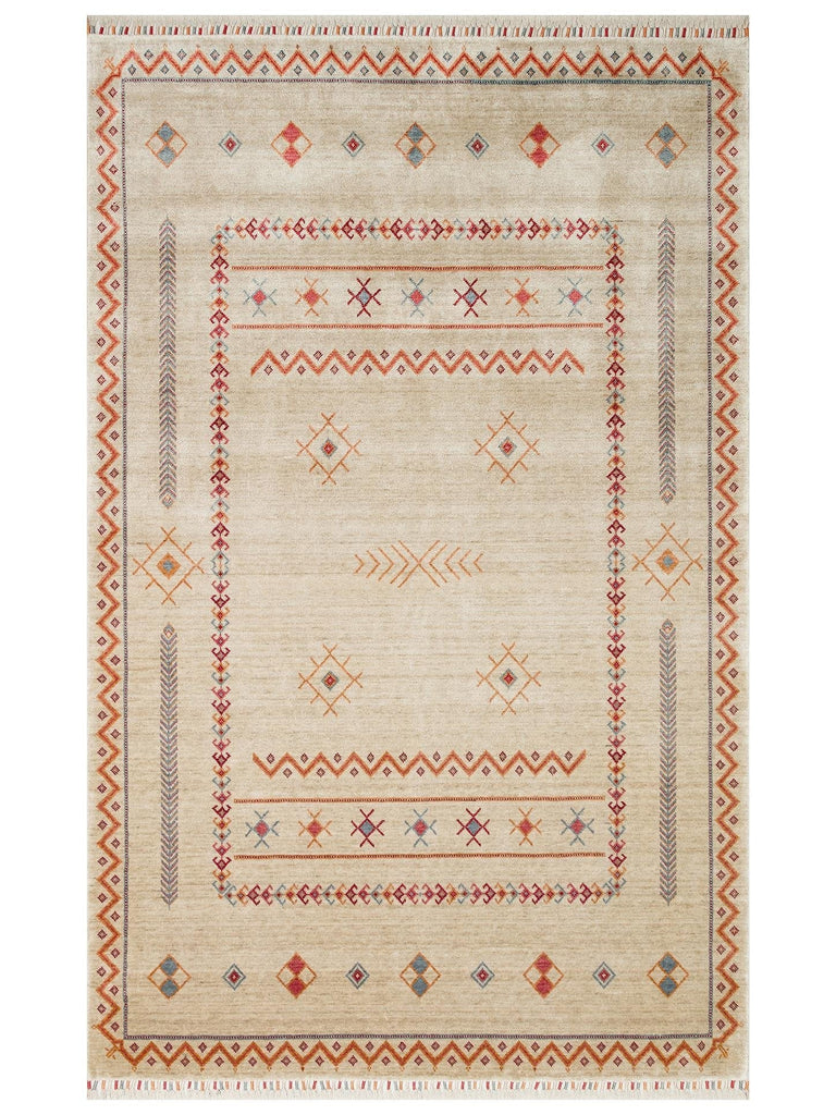 Oushak Carnaval 100% Natural Easy to Clean Handmade TENCEL™ Modern Uşak Carpet 20 LIGHT MULTY