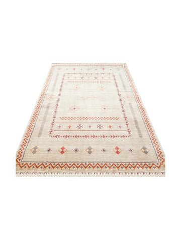 Oushak Carnaval 100% Natural Fácil de Limpar Feito à Mão com TENCEL™ Tapete Moderno Uşak 20 LIGHT MULTY