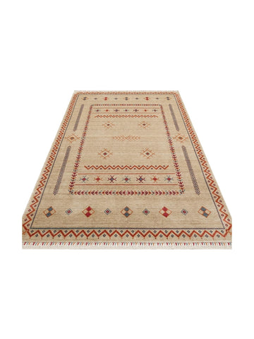Oushak Carnaval 100% Natural Fácil de Limpar Feito à Mão com TENCEL™ Tapete Moderno Uşak 20 LIGHT MULTY