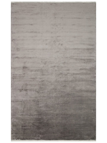 Oushak Plain %100 Naturel Düz Renk El Emeğiyle Özel Tezgahlarda Üretilen Viskon Uşak Halısı PLNDGREY - Carpetdocia