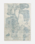 Palette Series 100% Natural Wool Viscose Cotton Handwoven Scandinavian Living Room Sitting Room Rug BEIGE BLUE