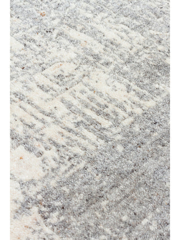 Palette Serisi %100 Naturel Yün Viskon Pamuk El Dokuma İskandinav Salon Oturma Odası Halı BEIGE GREY - Carpetdocia