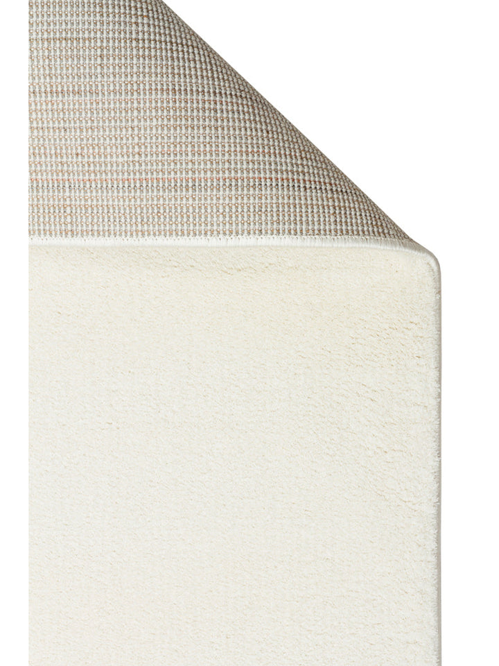 Peace Art Hav Toz Vermez Yumuşak Tuşeli Zarif Shaggy Halı 04 WHITE - Carpetdocia