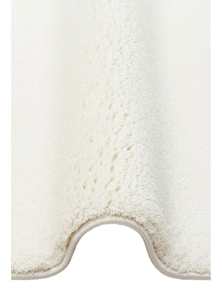 Peace Art Hav Toz Vermez Yumuşak Tuşeli Zarif Shaggy Halı 04 WHITE - Carpetdocia