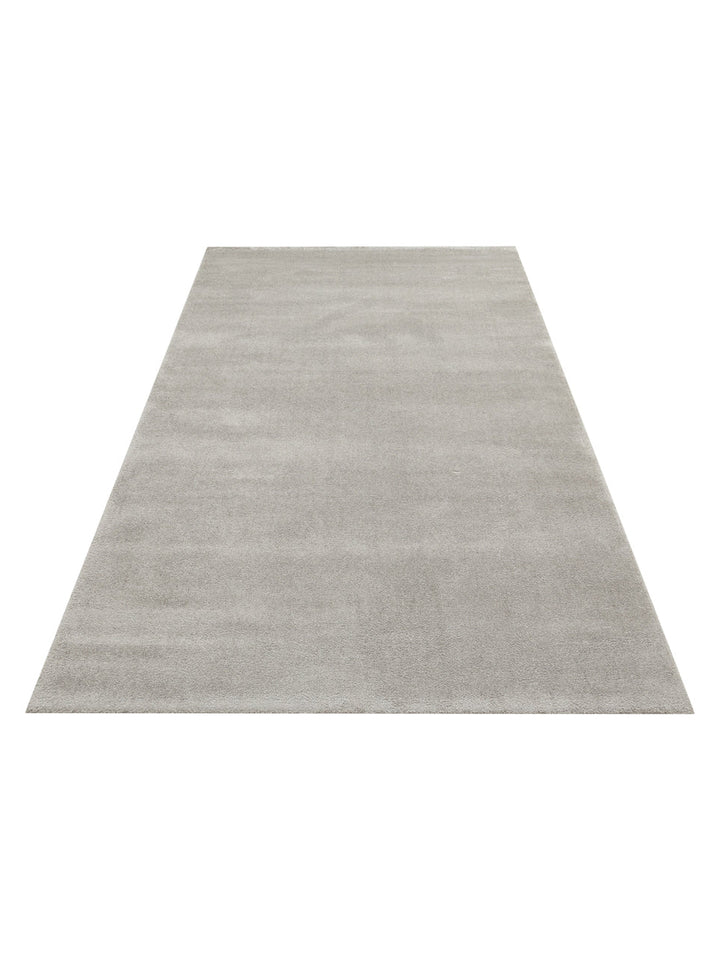 Peace Hav Toz Vermez Yumuşak Tuşeli Zarif Shaggy Halı 01 GREY - Carpetdocia