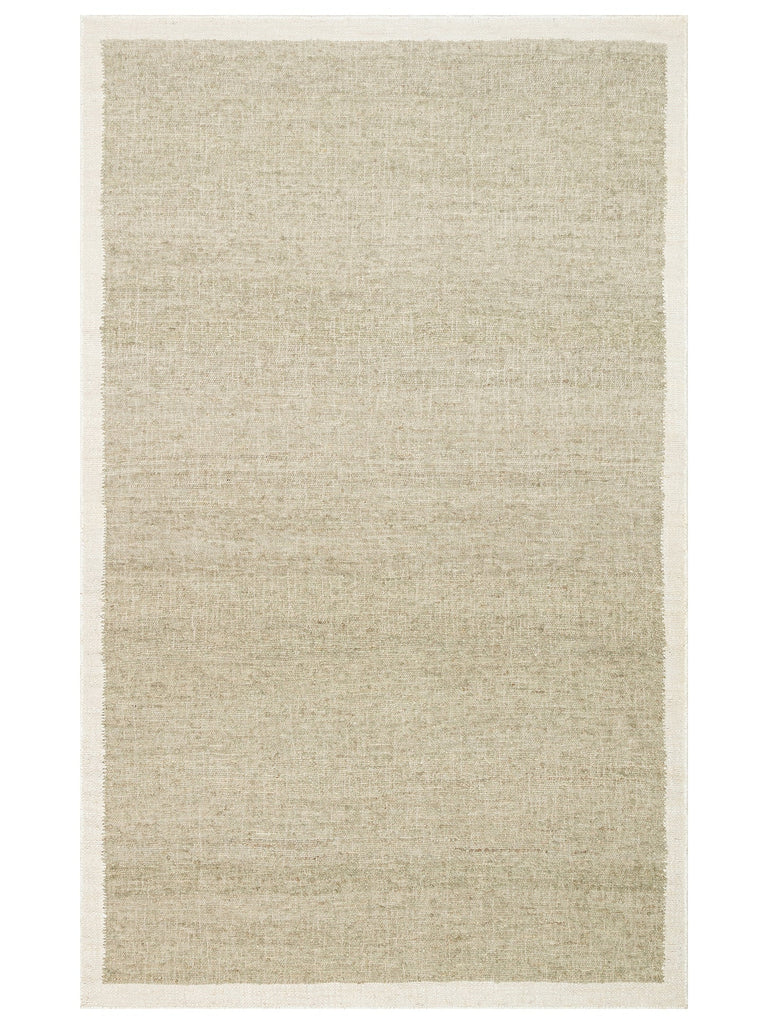 Urumchi 100% Natural Wool Jute Blend Living Room Hallway Kitchen Handwoven Rug 01 MINT CREAM