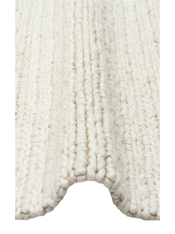 Woolstar %100 Naturel Kazak Desenli Salon Oturma Odası Koridor Antre El Dokuma Örgü Halı 07 L.BEIGE - Carpetdocia